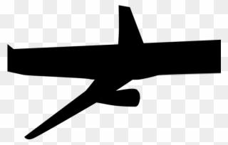 Plane Clipart Track - Aeroplane Image Black And White - Png Download