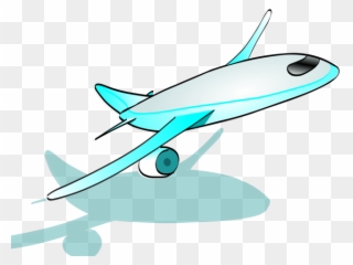 Plane Clipart Clip - Airplane Taking Off Cartoon - Png Download
