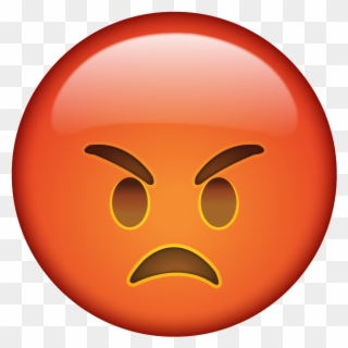 Annoyed Face When You're So Mad That Red In The Face - Angry Emoji Png Clipart