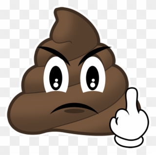 Poop Clipart Mad Vector - Happy Birthday Poop Emoji - Png Download