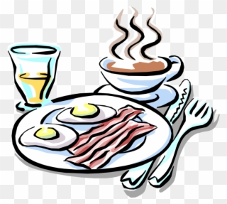 Bacon And Eggs Coffee - Eat Breakfast Clipart