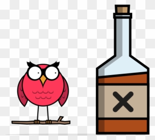Bewise Be Real Know Your Limits - Alcohol Poisoning Owls Clipart