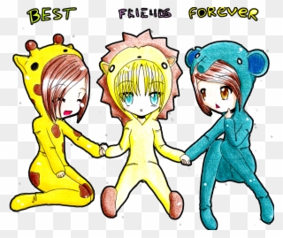 Best Friends Forever Cute - Best Friends Forever Drawing Clipart