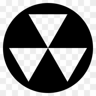 Clip File Symbol Wikipedia Filefallout - Fallout Shelter Sign Black And White - Png Download