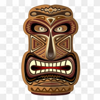 Clip Art Library Aztec Vector Totem - African Mask Transparent Background - Png Download