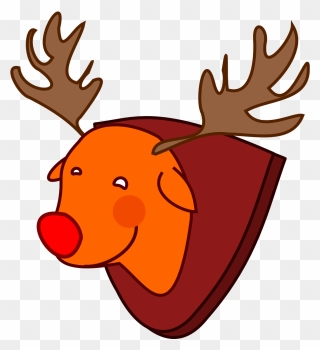 Antler Clipart Rudolph - Rudolph - Png Download