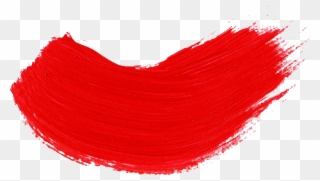 Vector Paintbrush Swipe - Red Paint Brush Stroke Png Clipart