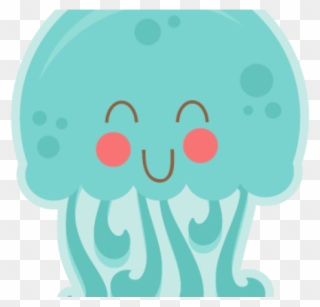 Jellyfish Clipart Happy Jellyfish - Transparent Background Jellyfish Clipart - Png Download