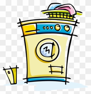 Image Royalty Free Laundry Clip - Washing Machine - Png Download