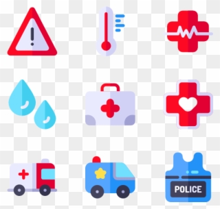 Clipart Download Ambulance Vector Black - Icon Ambulance - Png Download