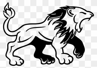 Lion Tattoo Clipart Png Image - Black And White Lion Clipart Png Transparent Png