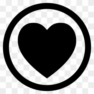 Dating Icon Clip Art - Heart In Circle Icon - Png Download