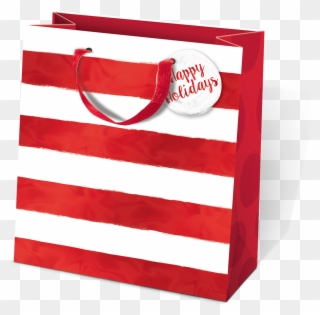 Red Bold Dot Medium Gift Bag - Bag Clipart