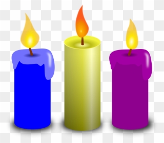 Clipart Of Believe, Wish And Advent Candle - Advent Candle - Png Download