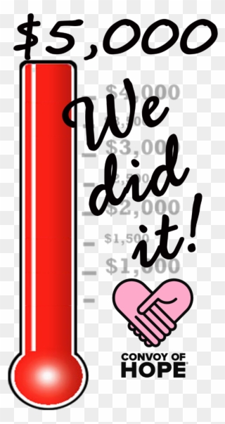 We Did It You Made It Possible For Us Reach Our Goal - Convoy Of Hope Clipart
