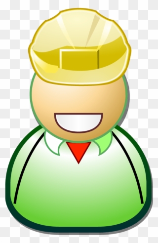 Worker With Yellow Hard Hat - Endangered Language Clipart