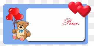 Best Stock Photos Valentines Frame Blue Background - Teddy Bear Clipart