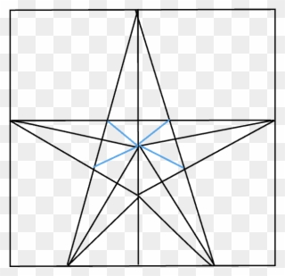 How To Draw Star - Triangle Clipart