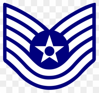 E6 Usaf Tsgt - Air Force Staff Sergeant Rank Clipart
