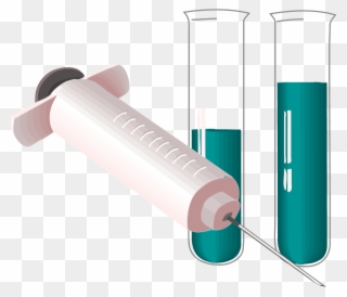 Blood Analysis With Testtube Vector Clip Art - Blood Test Clip Art - Png Download