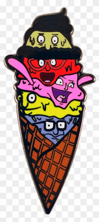 Belcher Sundae Pin, Pin, Peabe, Peabe - Ice Cream Cone Clipart