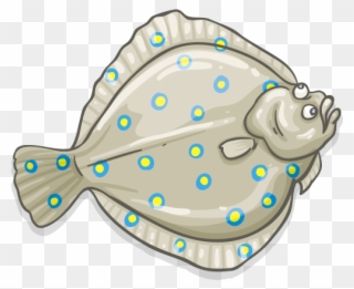 Flounder - Halibut Clipart