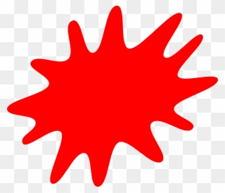 Red Paint Splatter Clip Art At Clker Com Vector Clip - Canada Png Transparent Png