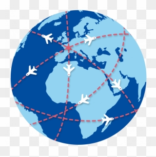 France's Ability To Adapt To Migratory Changes, To - World Map Ball Clipart