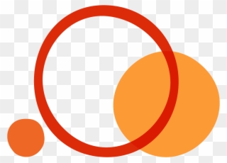 Abstract Illustration Using Orange Circles - Circle Clipart