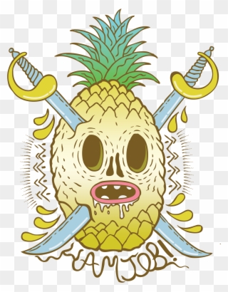 Hamjob Color - Pineapple Clipart