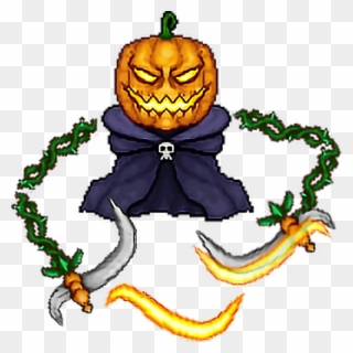 Halloween Sticker - Terraria Pumpkin Moon Boss Clipart