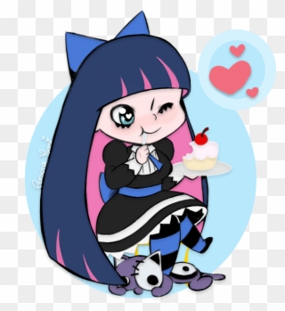 Gift Art For A Sweet Friend That Loves Stocking And - Stocking Anarchy Chibi Clipart