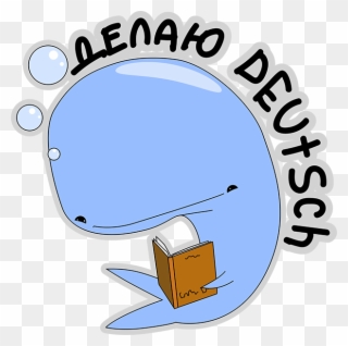 Blue Melancholy Whale Platon Messages Sticker-4 Clipart