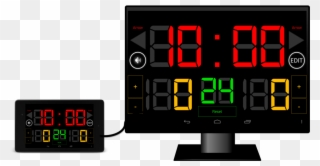 Scoreboard Basketball - Basketball Scoreboard Gif Clipart