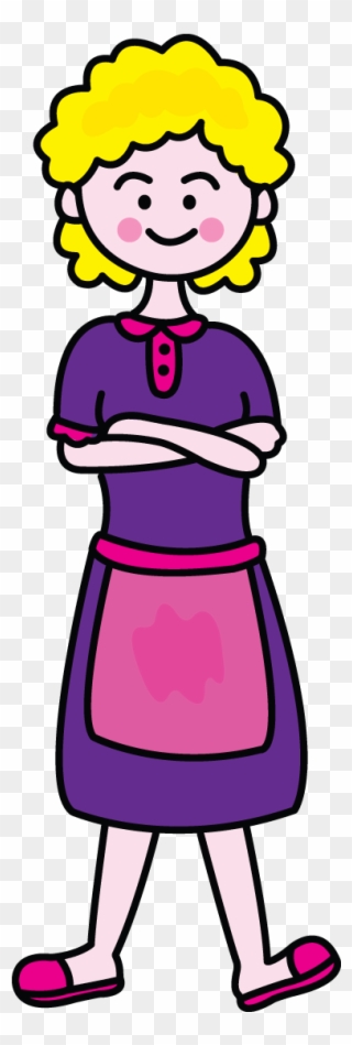 A Character Of Mother - Easy Drawing Of A Mother Clipart