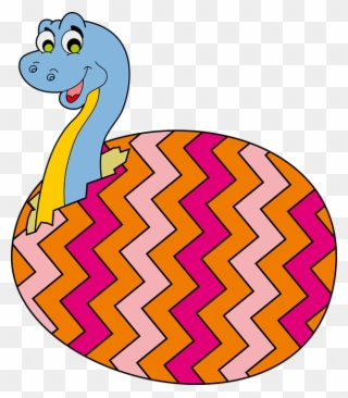 Egg, Dinosaur, Chick, Toddler, Coloring Book - Cartoon Clipart