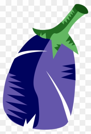 Vector Illustration Of Eggplant Aubergine Nightshade - Seedless Fruit Clipart