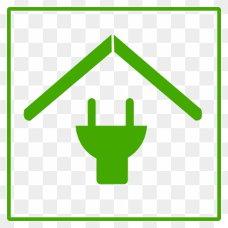 Eco Green House Icon Png Transparent - Casa Ecologica Vetor Png Clipart