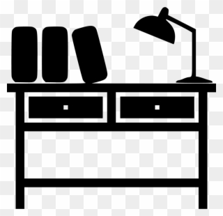 Free Png Download Study Table With Books Icons Png - Study Table With Books Icons Png Clipart