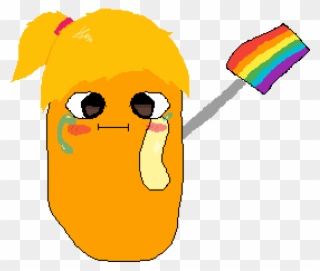I Am A Smol,gay And Depressed Bean - Cartoon Clipart
