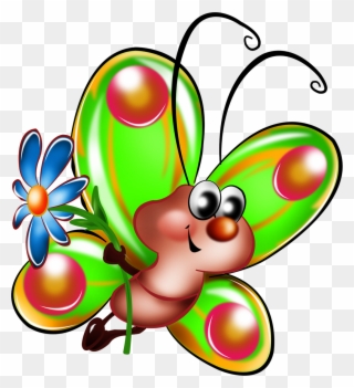 0 10c8d1 31d9b0b6 Orig Cartoon Butterfly, Butterfly - Clipart Butterfly Transparent Pink Cartoon - Png Download