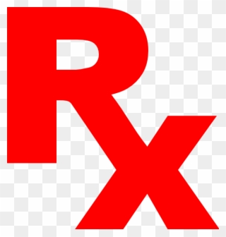Rx Symbol In Red Clipart