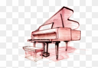 Piano Keys Drawing - Piano Drawing Clipart