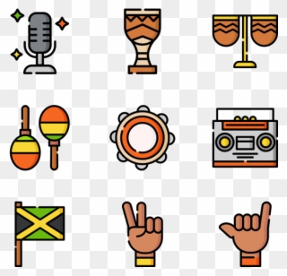 Reggae - Coffee Cup Icon Png Clipart