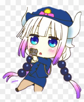 Misskoboyashisdragonmaid Anime Kawaii Transparent Background - Loli Police Clipart