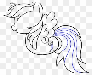 Drawn My Little Pony Rainbow Dash - Rainbow Dash Clipart