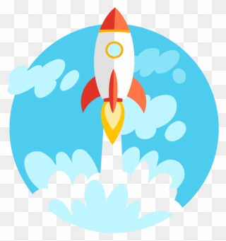 Hassel Free Mutualfund Investment - Cartoon Rocket Launch Clipart