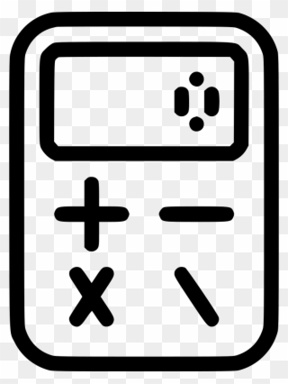 Calculator Comments - Calculator Line Icon Clipart