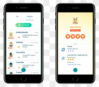 Pokemon Go Friends - Mobile Browser Screen Clipart