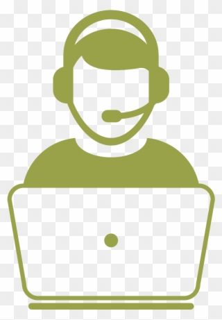 Customer Support - Service Person Icon Clipart